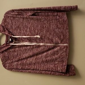 🪼Soft Maroon Zippered Jacket - #N